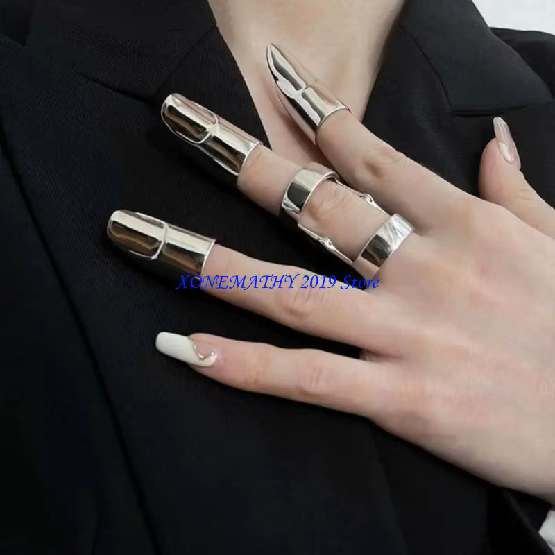 Anneaux à ongles en métal personnalisés F42F