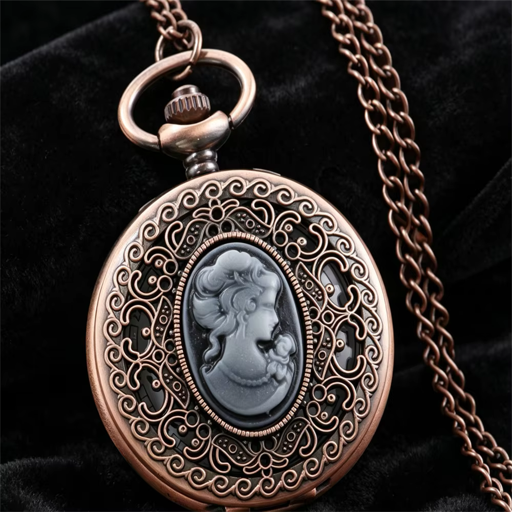 Montre de poche vintage rétro populaire en cuivre