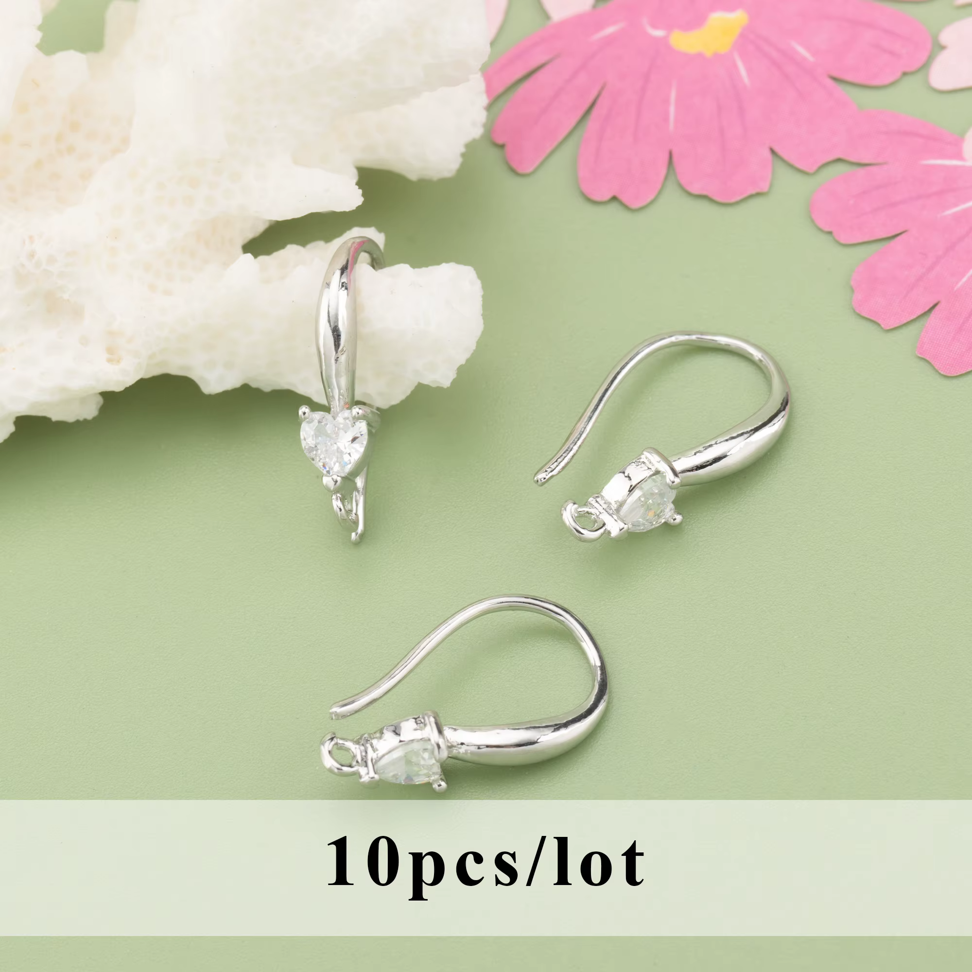 Boucles d'oreilles plaquées or 18 carats pour la fabrication de bijoux