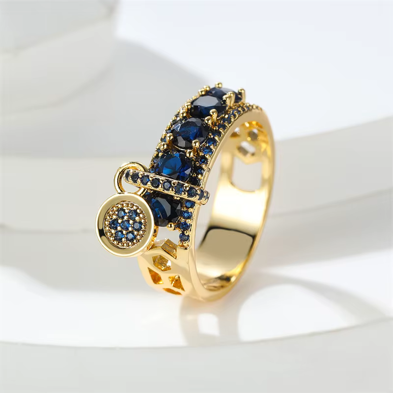 Bague Vintage en pierre bleu Royal