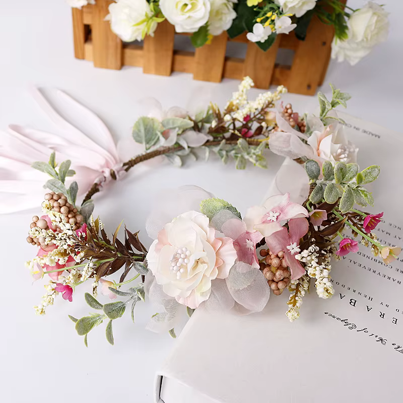 Couronne de demoiselle d'honneur pour mariée