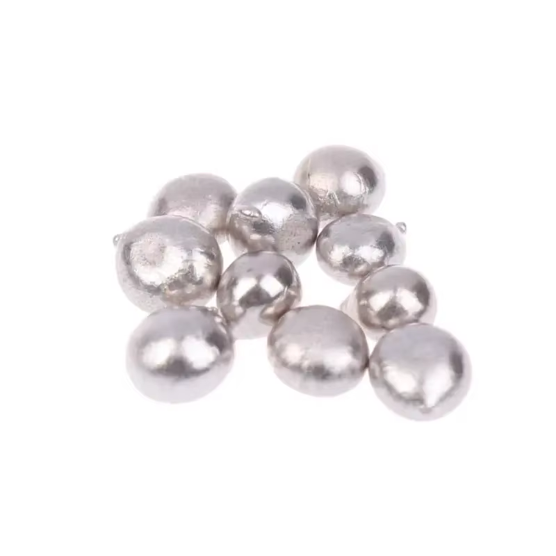 Perles de granulés plaquées argent 100g