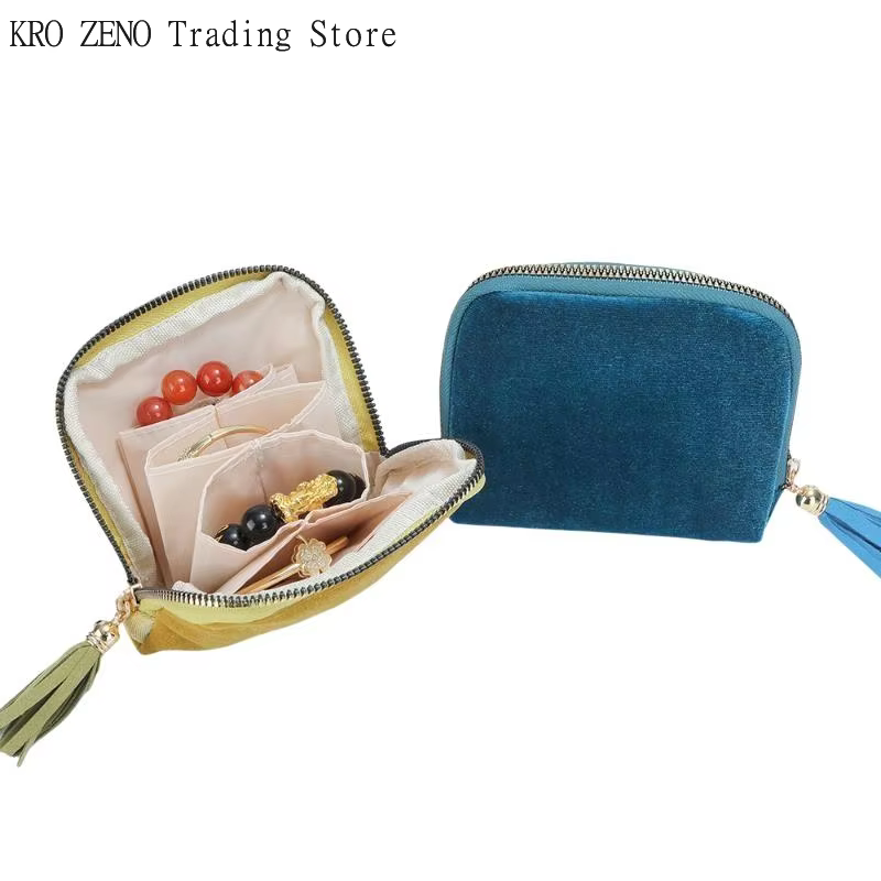 Pochette à bijoux en velours doux