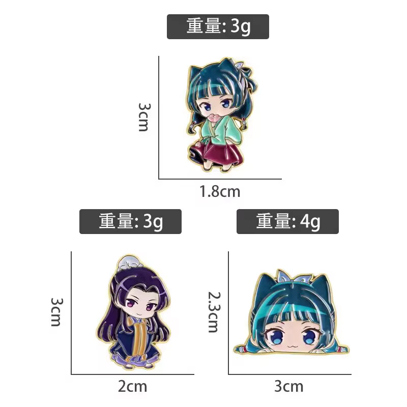 Épinglette en émail Chibi Jinshi Maomao