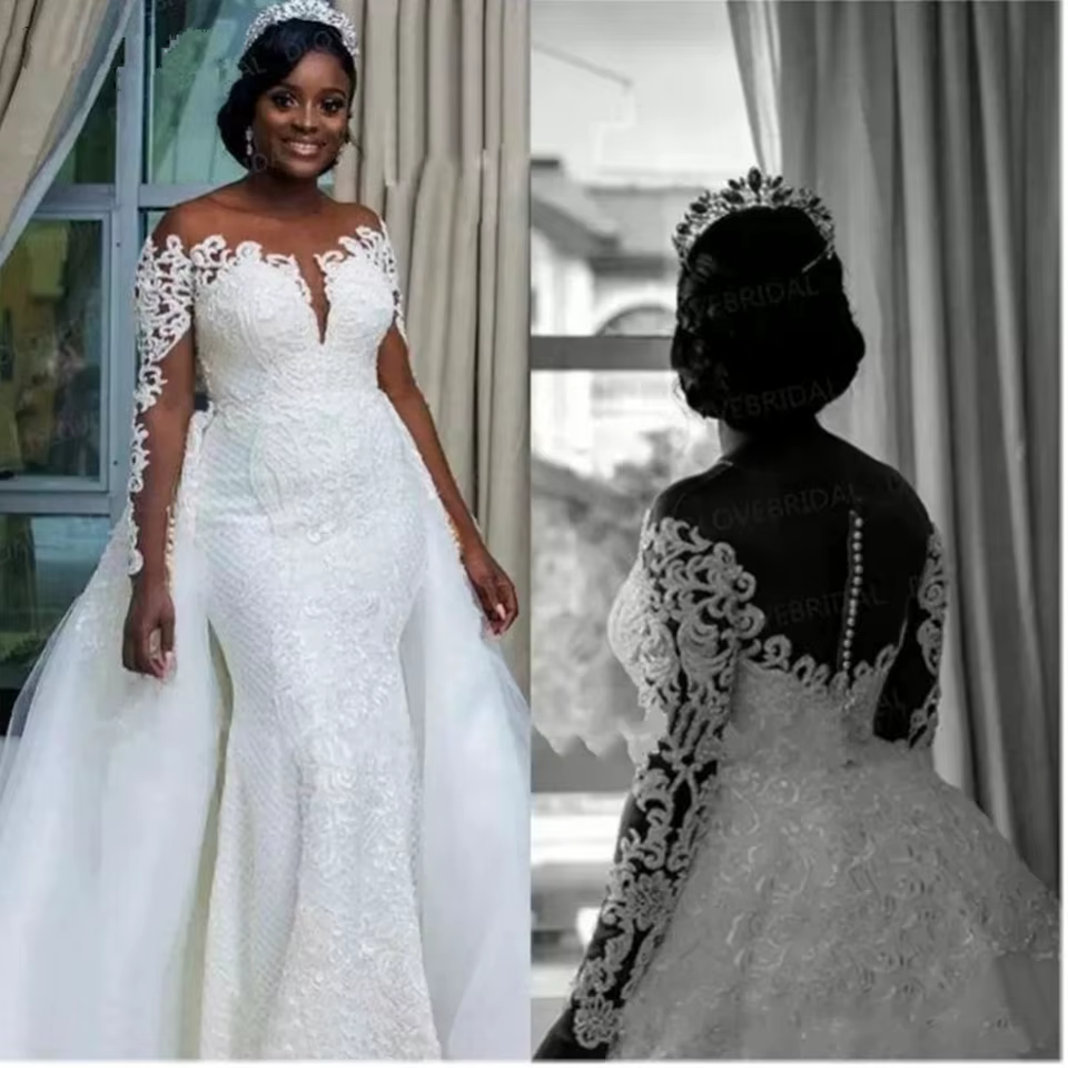 Robe De mariée sirène blanche/ivoire