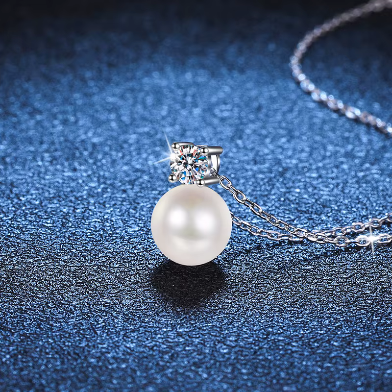 Collier Moissanite en argent Sterling S925