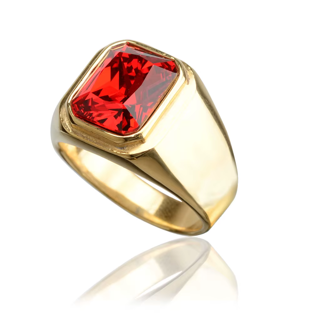 Bague en acier inoxydable pour hommes