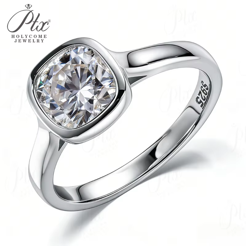 Bague en Moissanite 2 carats
