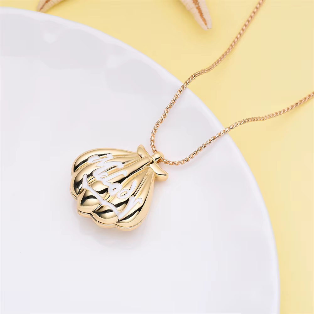 Mode mélodie sirène coquille pendentif Design nouveau luxueux exquis romantique collier bijoux pour femme fille rêve cadeau