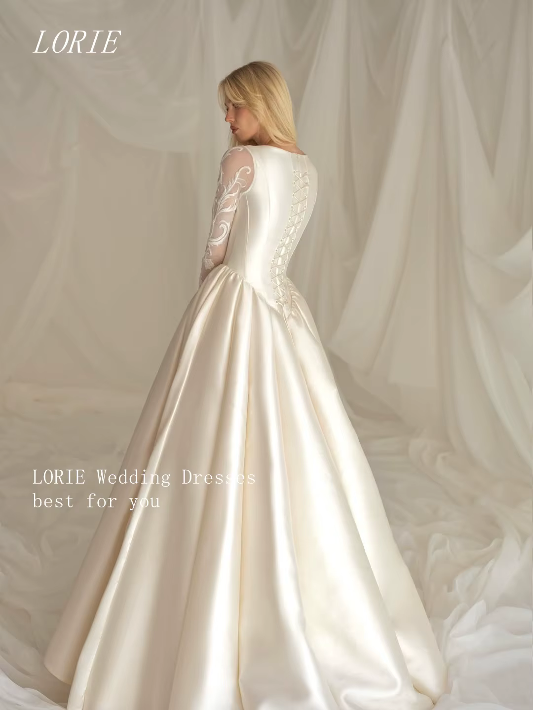 Robe de mariée civile élégante LORIE coupe trapèze
