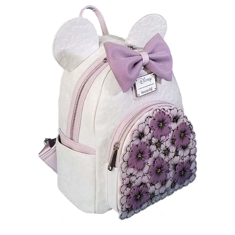 Mini sac à dos Mickey et Minnie à motif floral