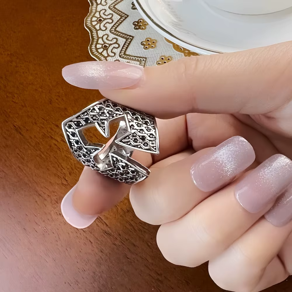 Bague en forme de casque de chevalier, bijoux fins de style européen, flambant neuf, pour femmes et hommes, cadeau vintage en argent sterling 925