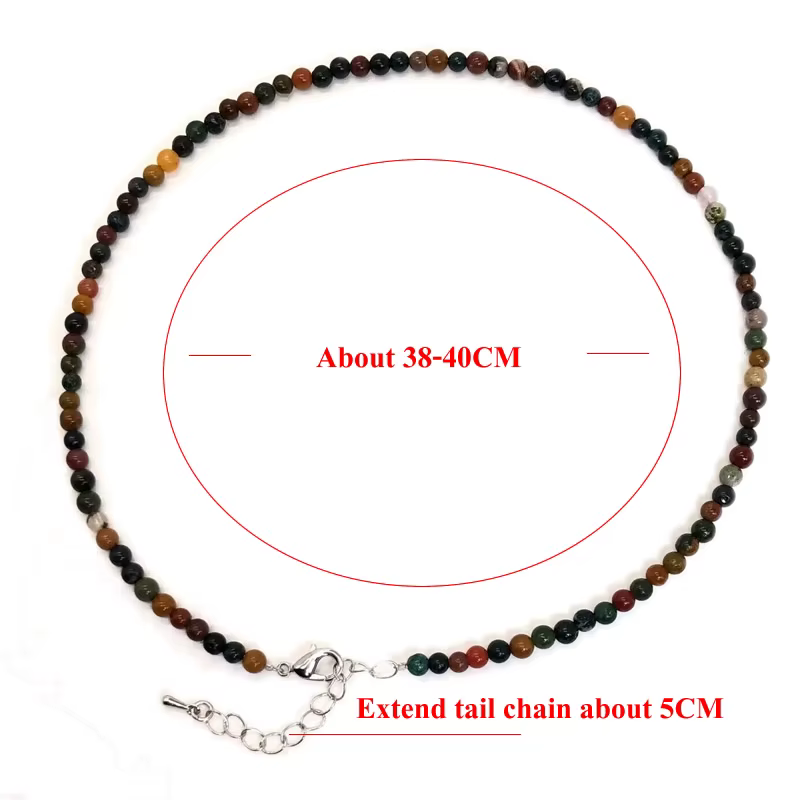 2025 Simple 4MM pierre naturelle cristal quartz femmes Sautoirs collier Steampunk classique bohême bijoux Femme livraison directe