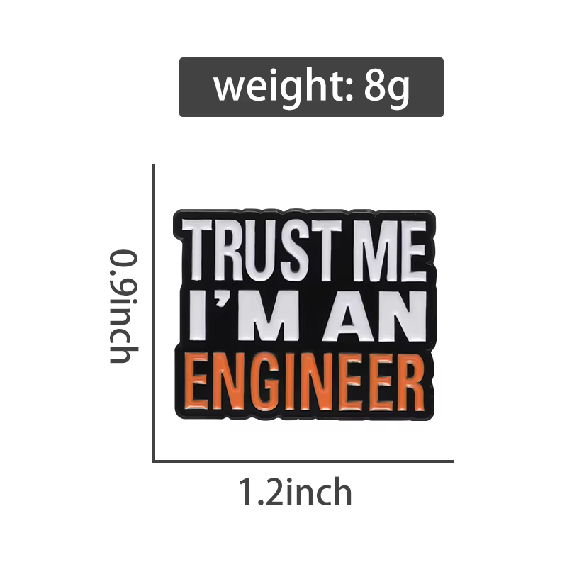 Broches en émail faites-moi confiance