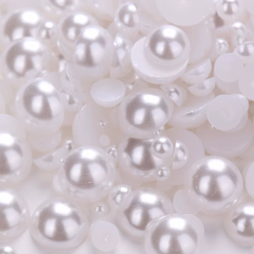 Perle d'imitation ABS blanc ivoire 2-25mm