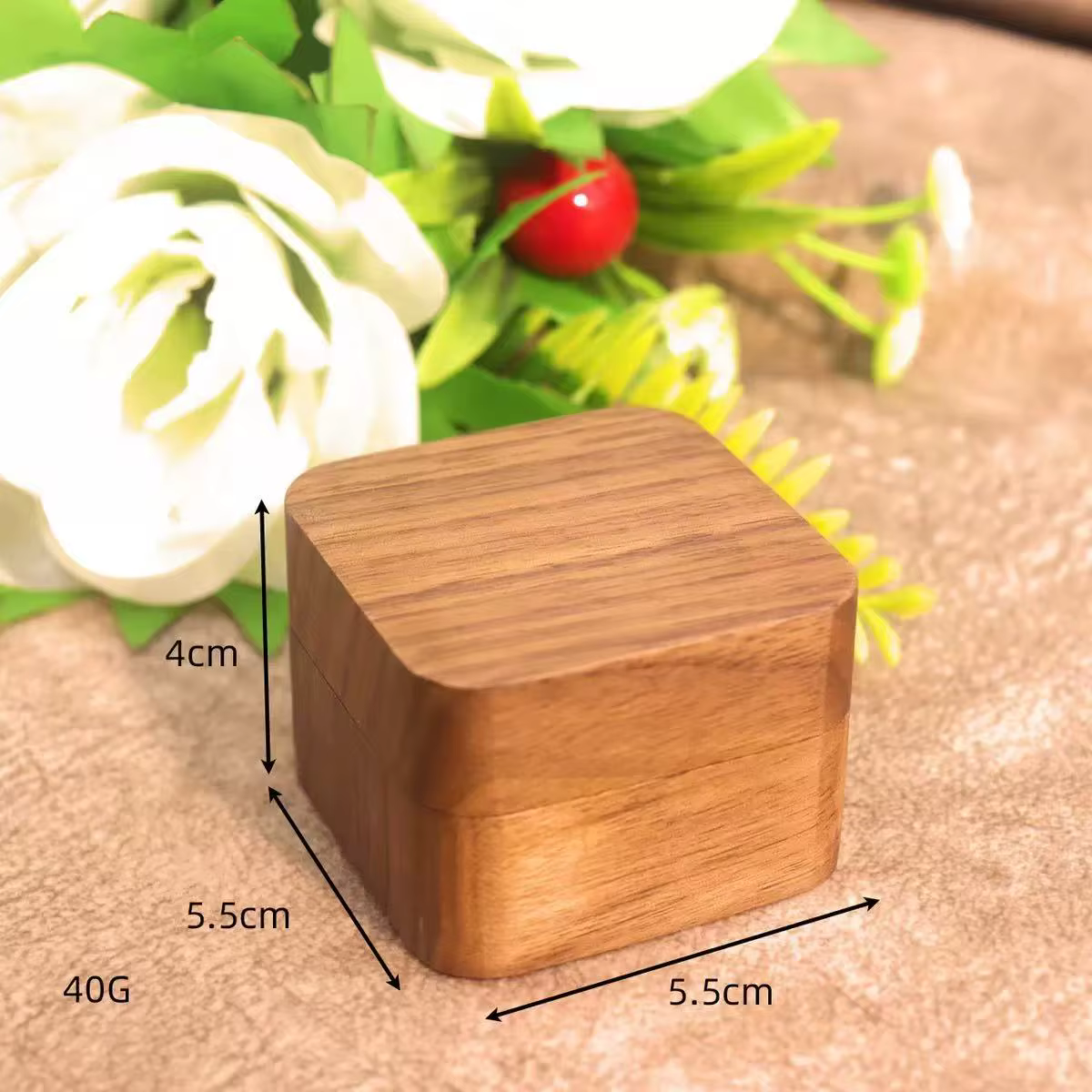 Boîte en bois à 1 anneau, boîte en bois à 1 anneau, boîte en bois à 1 anneau,
