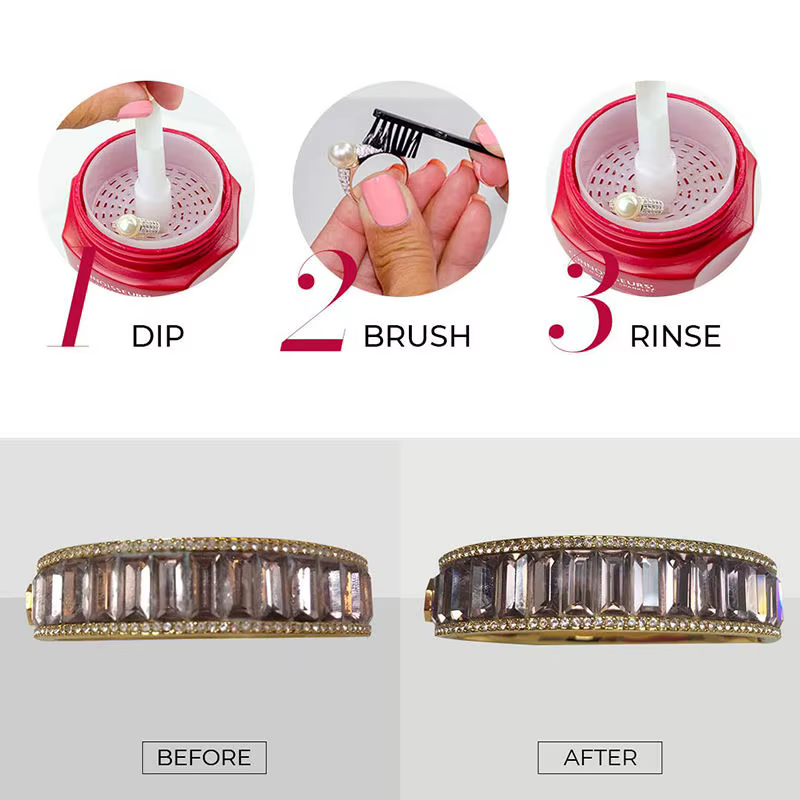 Connoisseurs Nettoyant pour bijoux délicats 236 ml Formule douce sans ammoniaque pour perles