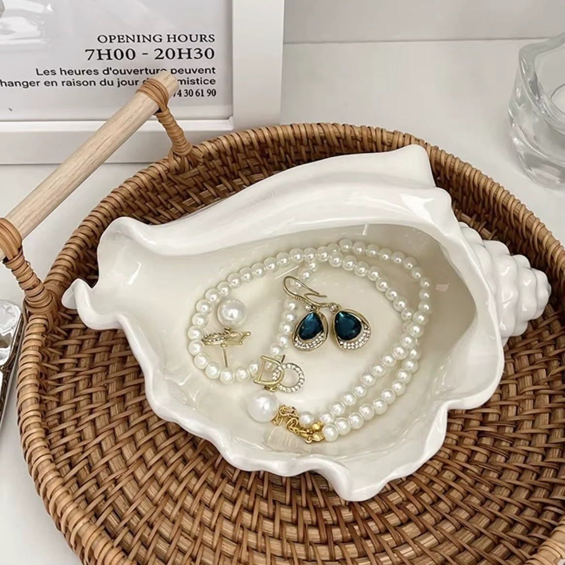 Boîte à bijoux créative en céramique