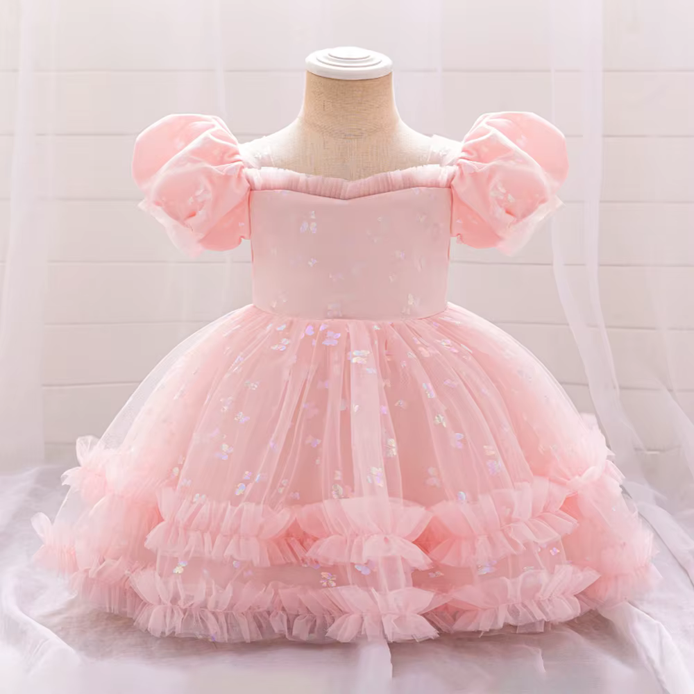 Robes superposées moelleuses pour bébés filles