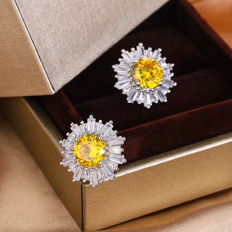 Boucles d'oreilles plaquées argent 925 pour femmes