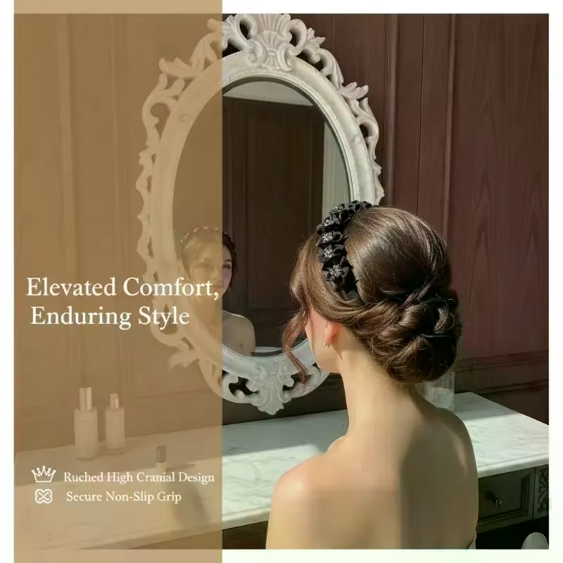 Serre-tête élégant en strass pour femme