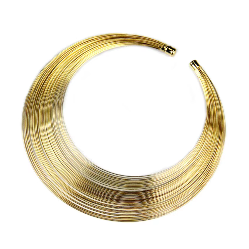 Collier de couple de fil métallique multicouche indien pour femmes
