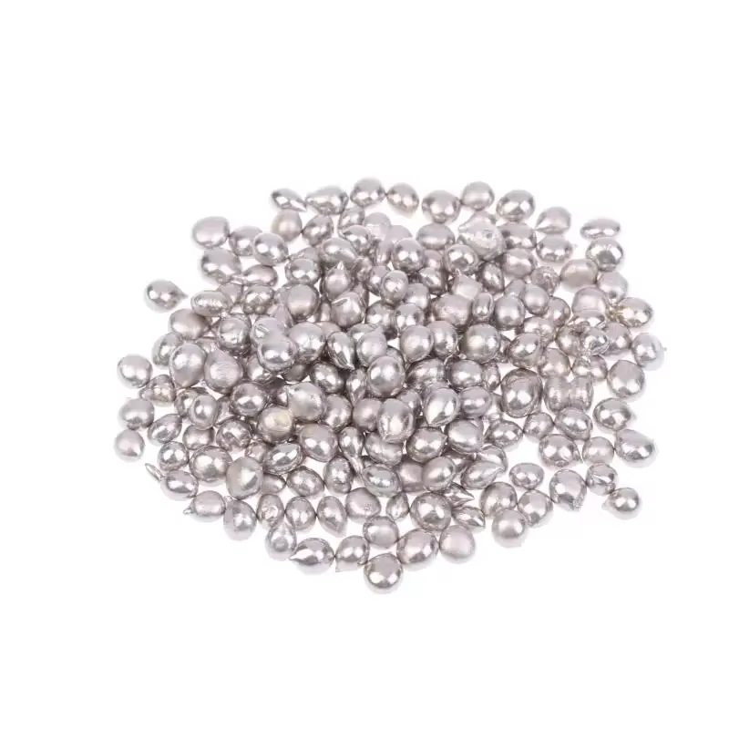 Perles de granulés plaquées argent 100g