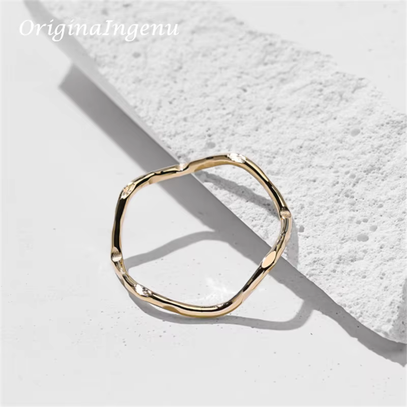 Bague en or 14K, bijoux faits à la main