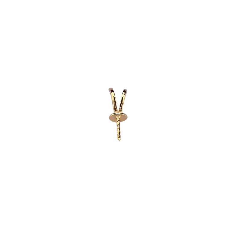 Pendentif en argent Sterling S925 avec fermoir en forme de V