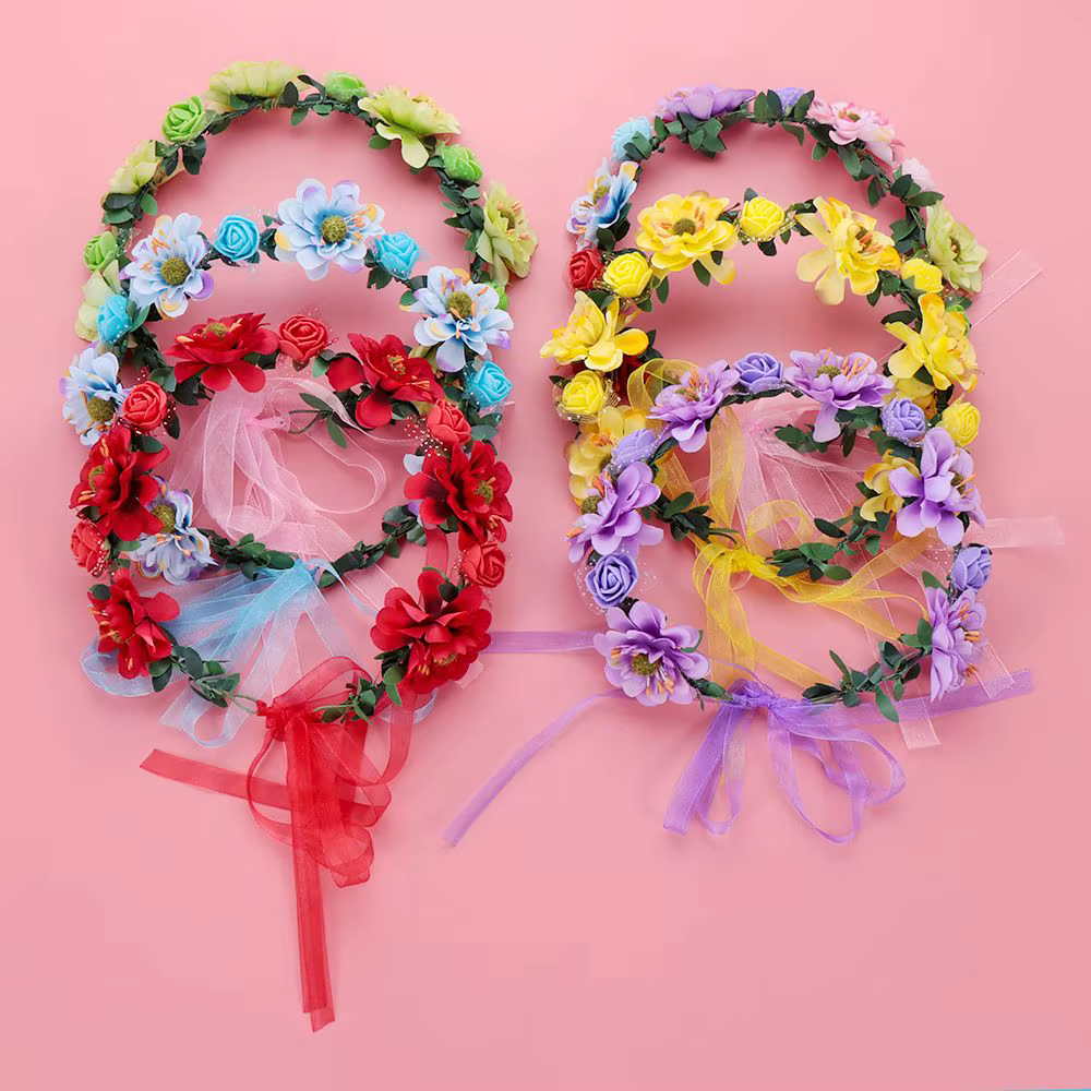 Bandes de Feuilles de Fleurs pour Femmes