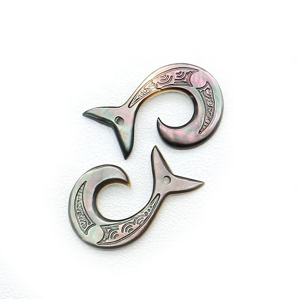 Pendentif en nacre naturelle de Style hawaïen