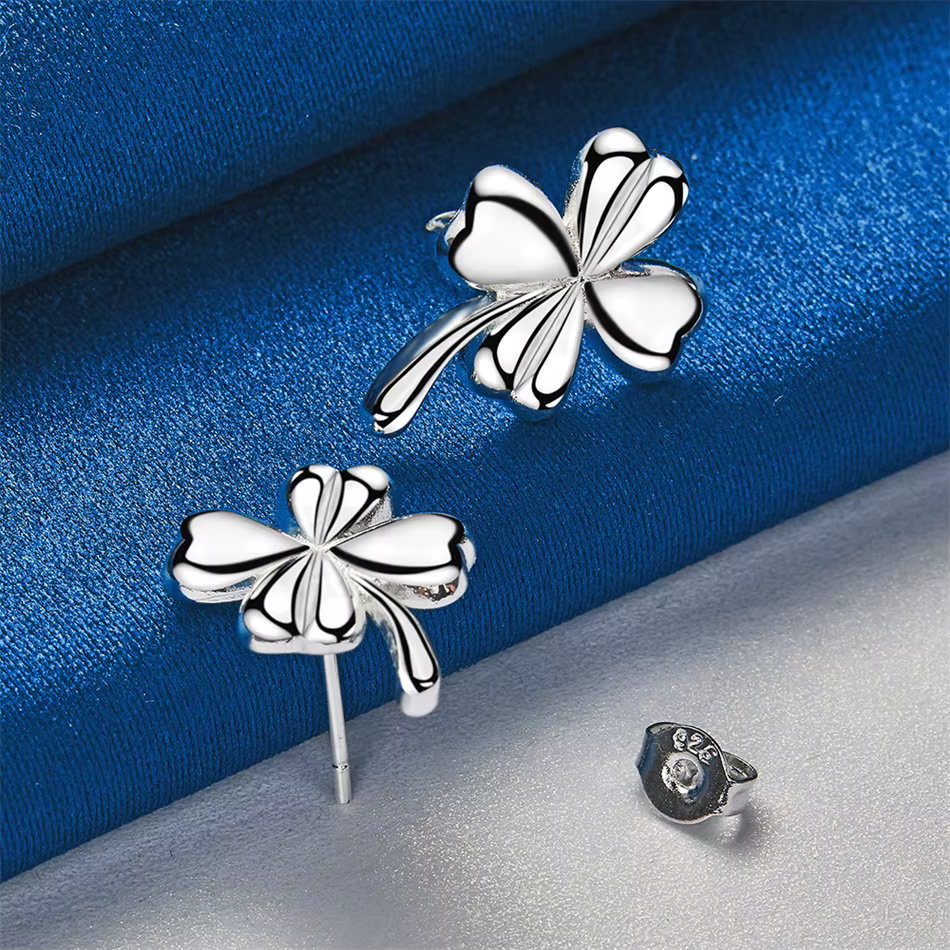 Boucles d'oreilles de luxe en argent Sterling 925 pour femmes