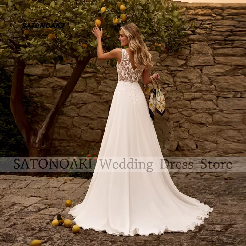 Robe De mariée en mousseline De soie