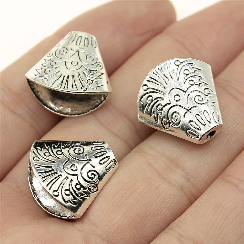 10 pièces 18x19x10mm Embouts de pompon pour breloques