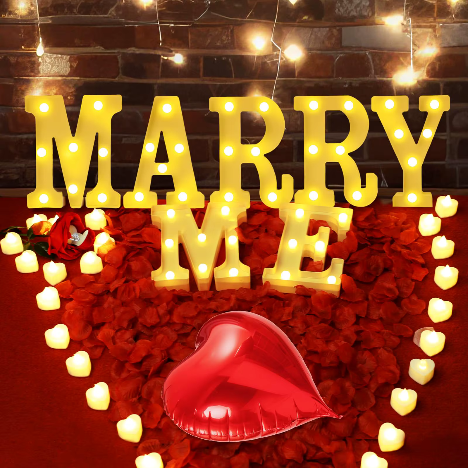 Marry Me Lettres Décorations de proposition Will You