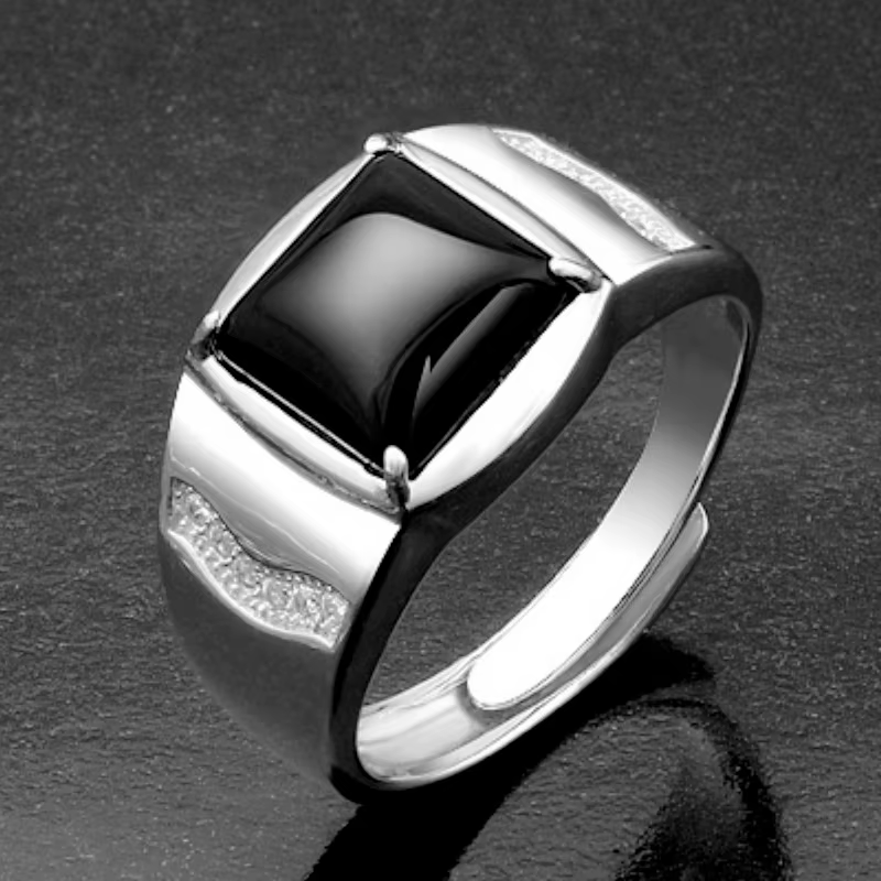 Nouvelle bague pour homme en argent sterling 925