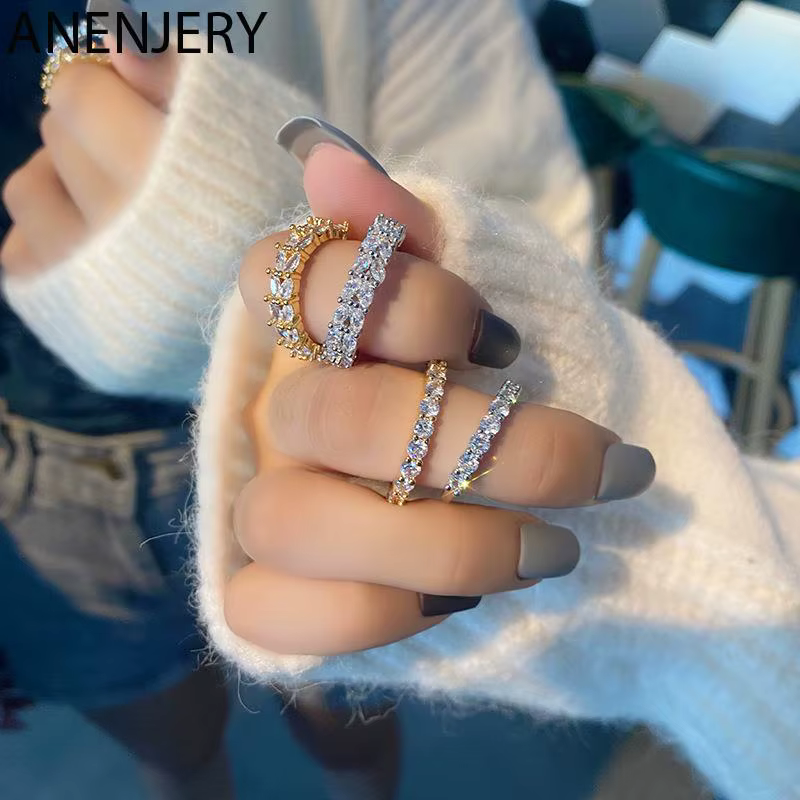 ANENJERY – bague en Zircon pour femmes