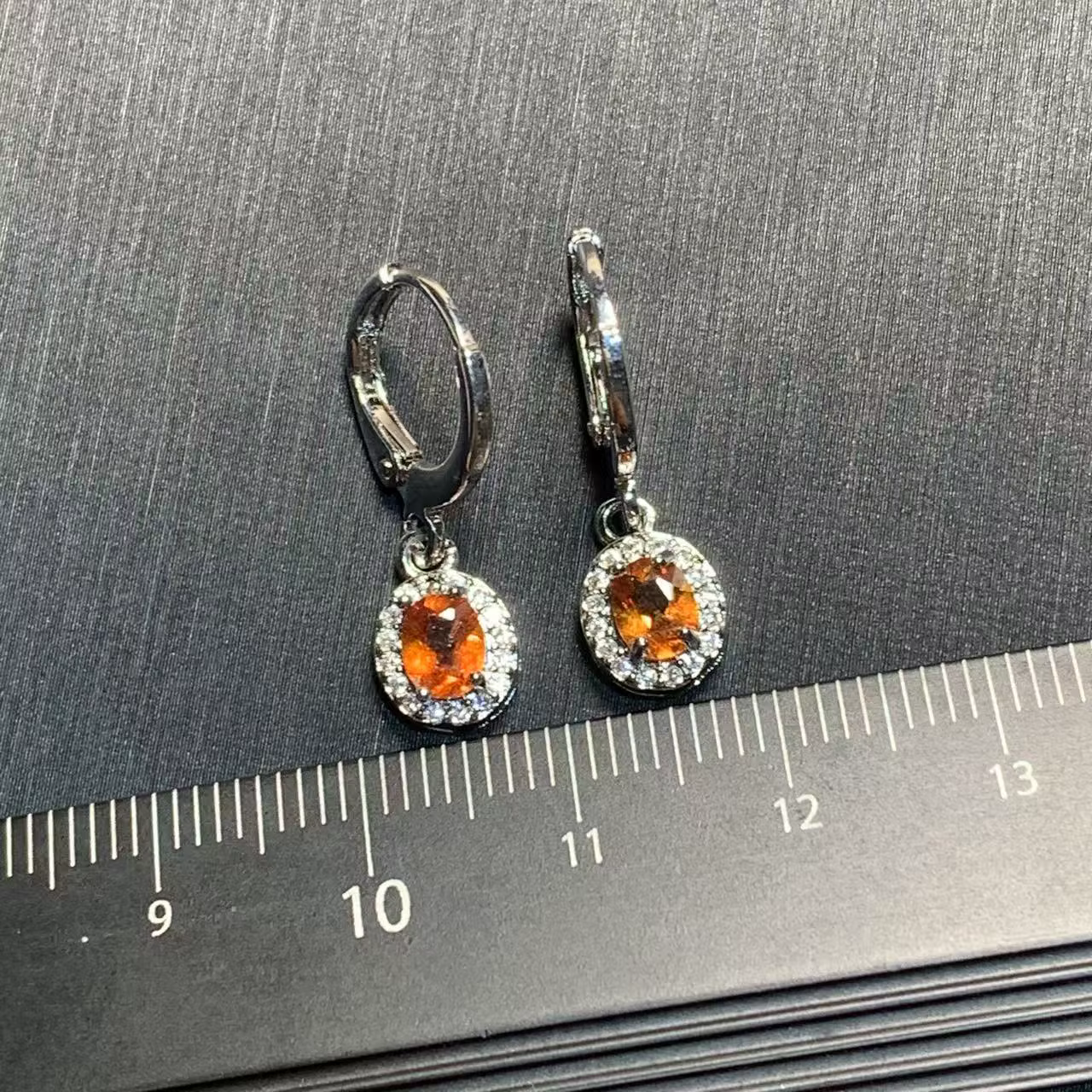 HEYYA pierre Vintage ovale naturel grenat boucles d'oreilles Simple classique pierres précieuses bijoux élégants à la main exclusif