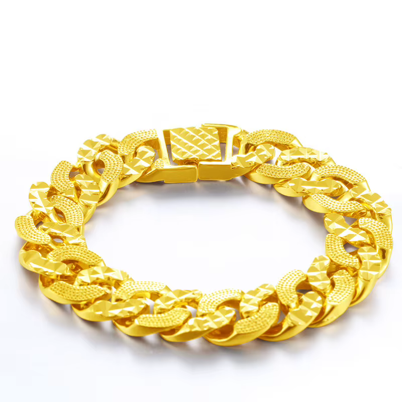 SAIYE Forever ne se décolore pas 24K or rempli bijoux Bracelets pour hommes femmes Pulseira Feminina Bizuteria Joyas