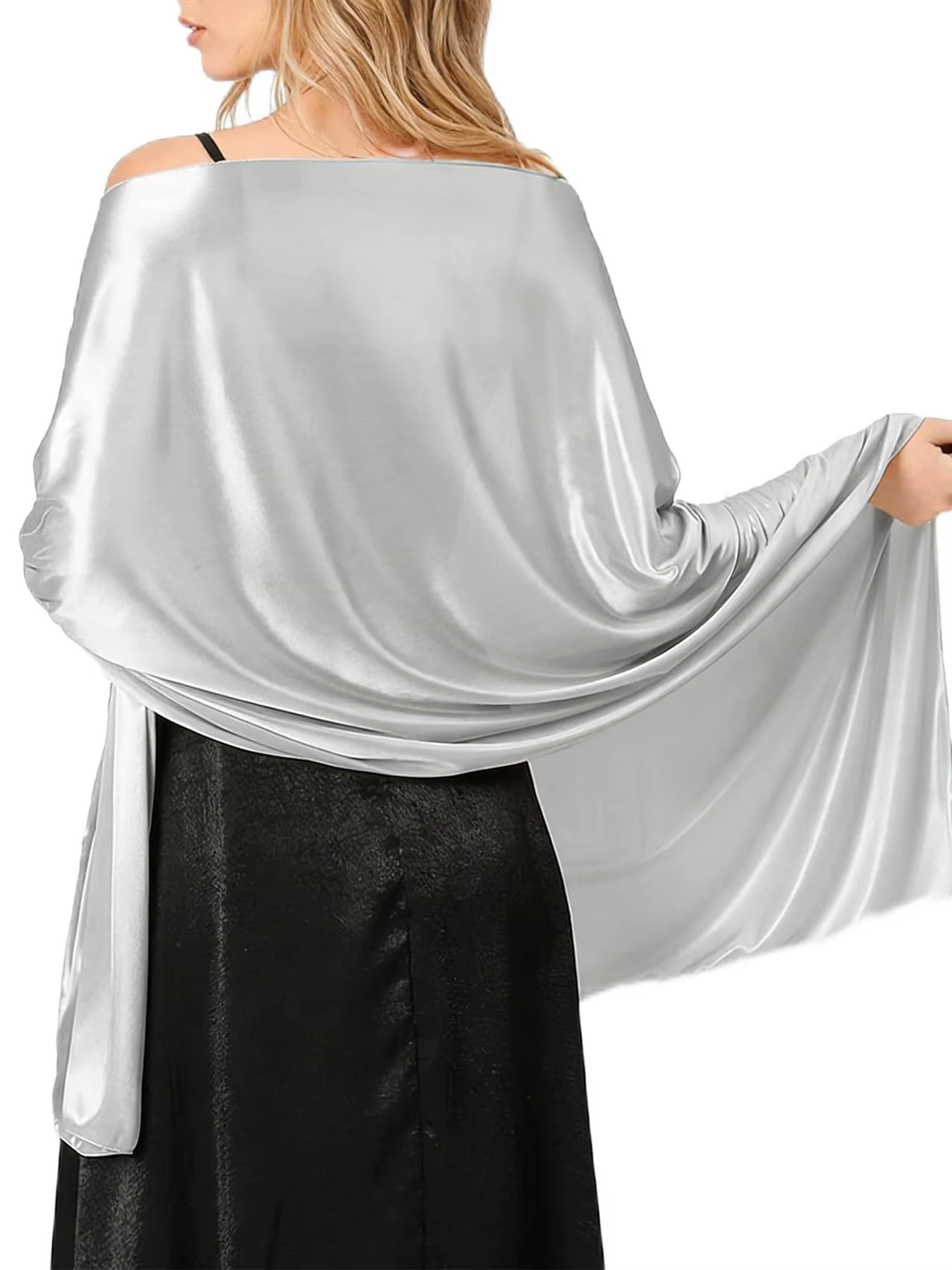 Châles en satin pour femmes
