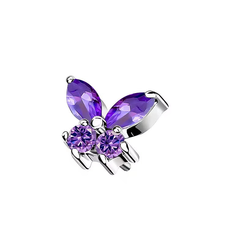 1 pièce Piercing labret papillon