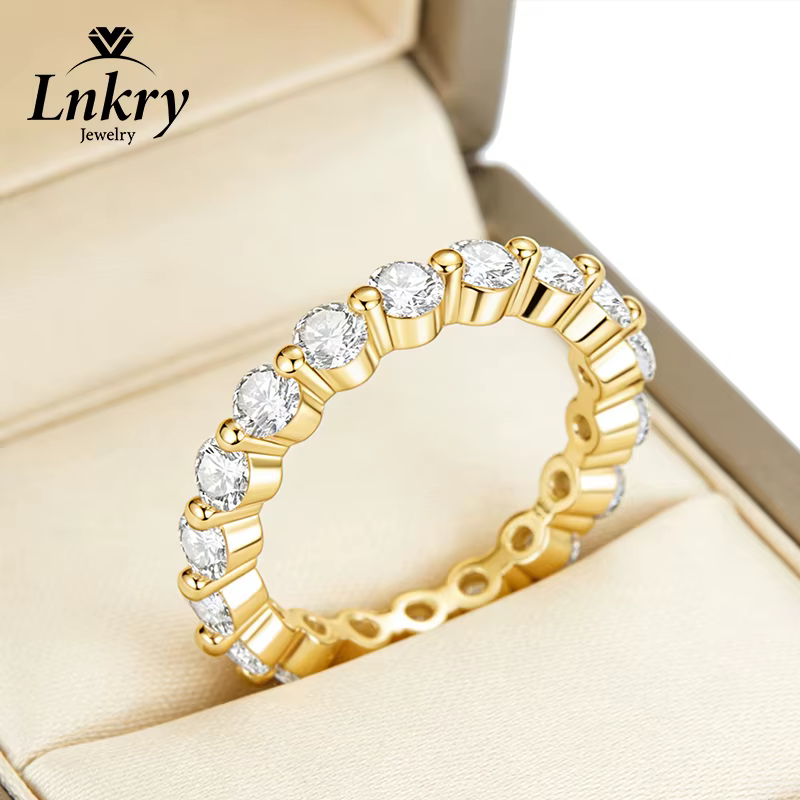Lnkry – bague de fiançailles en moissanite pour femmes