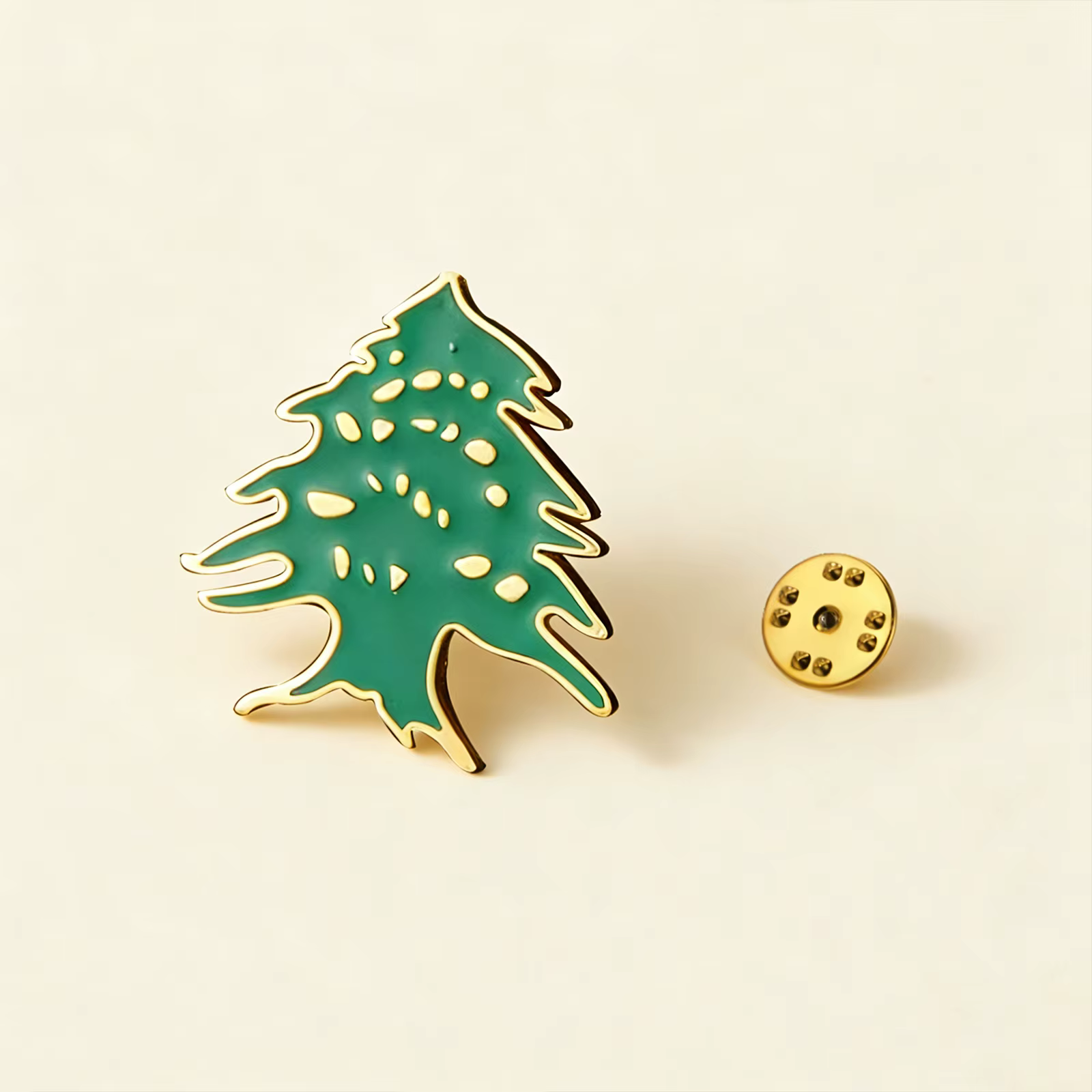 Broche en émail Teamer Cèdre du Liban