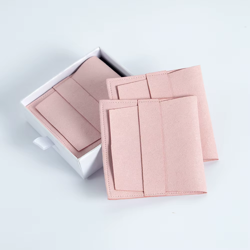 Pochettes à bijoux en microfibre exquises