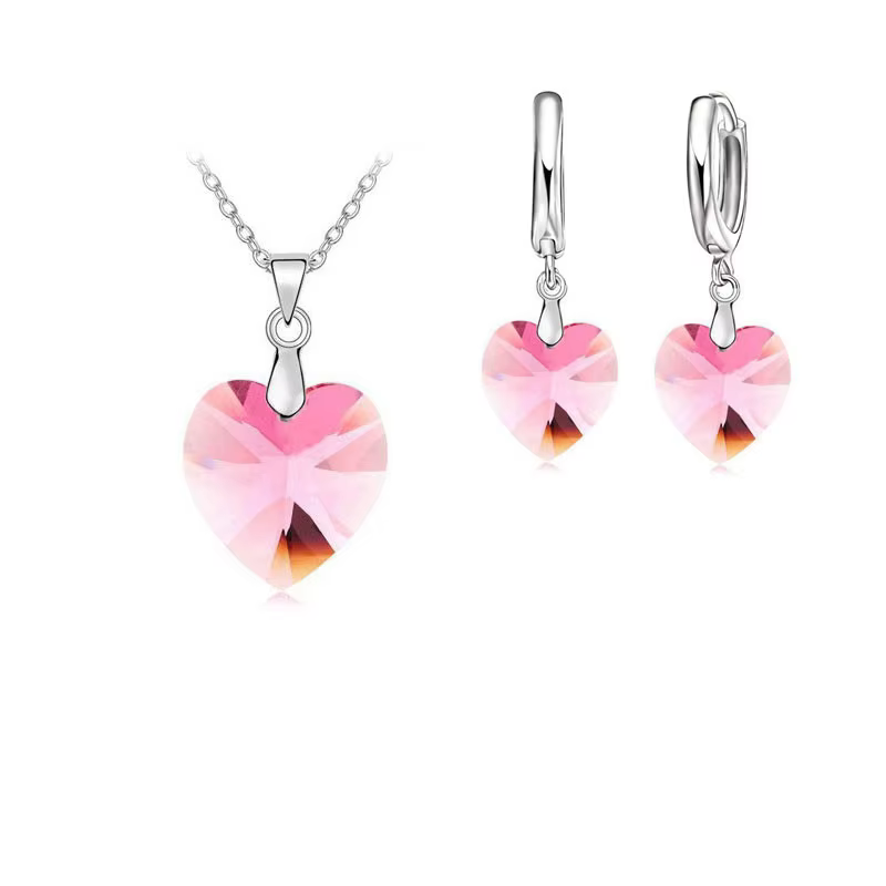 Bijoux en cristal autrichien en argent Sterling 925