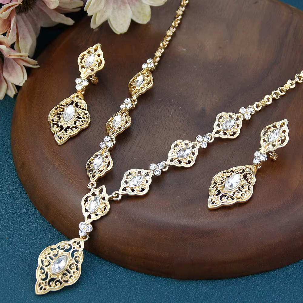 Ensemble de Bijoux couleur or pour femmes