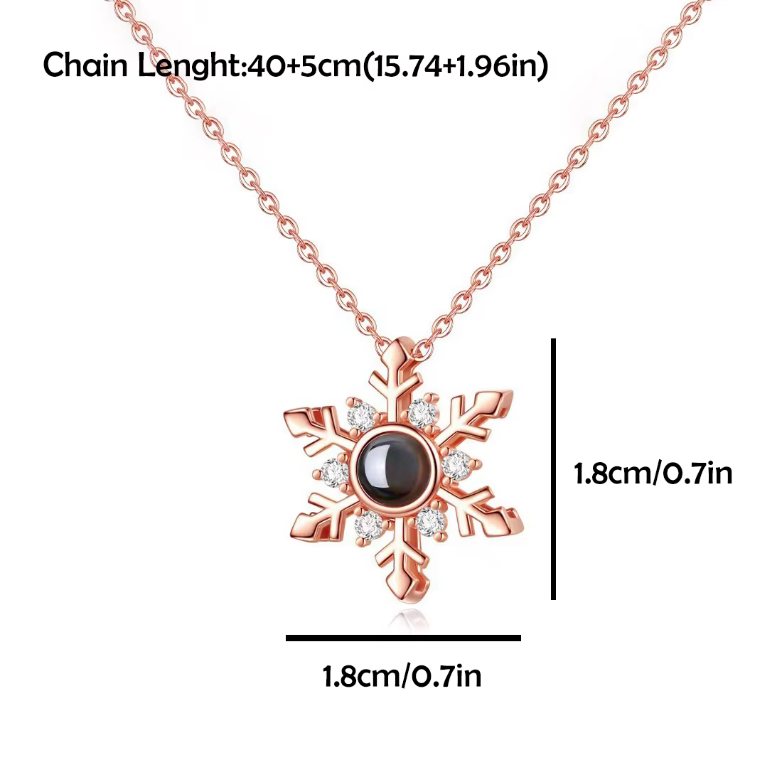 Collier de Projection de photos en couleur personnalisée