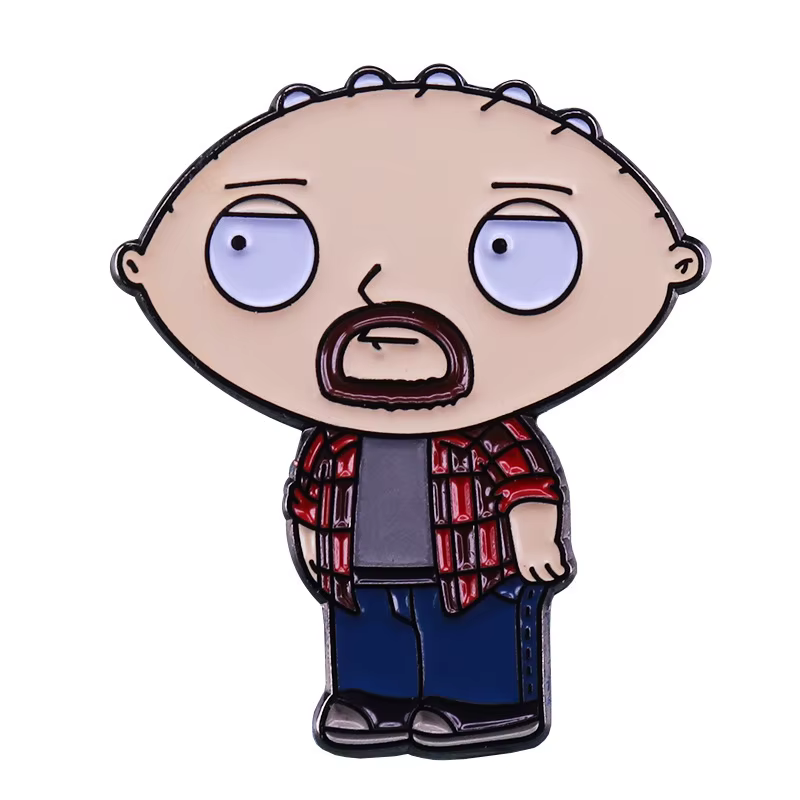 Broche en émail de dessin animé drôle de famille X Guy