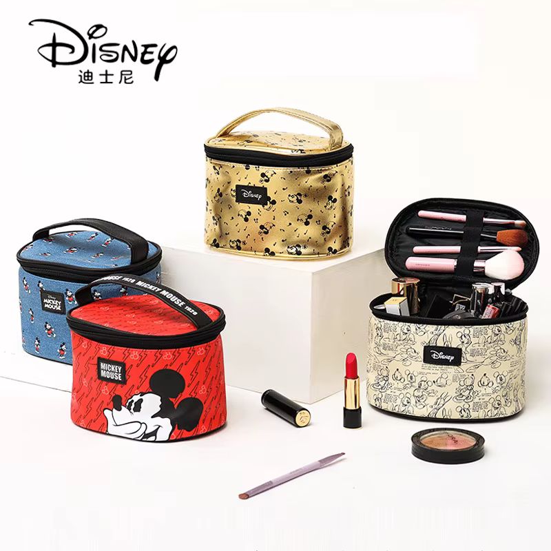 Sacs à cosmétiques multifonctions originaux Disney Mickey Minnie pour femmes
