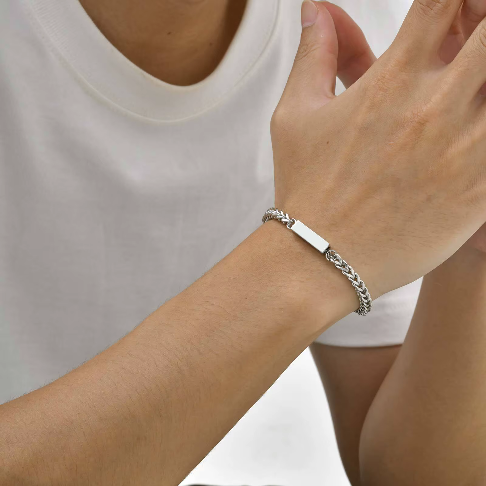Bracelets élégants en chaîne Franco pour hommes